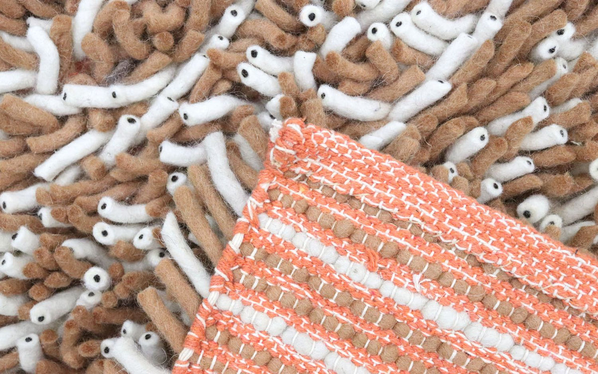 Tapis de couloir Tapis à poils longs - 188 x 101 cm - multicolore