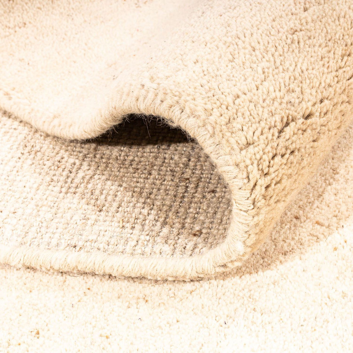 Tapis Gabbeh - Indus - 200 x 170 cm - marron clair