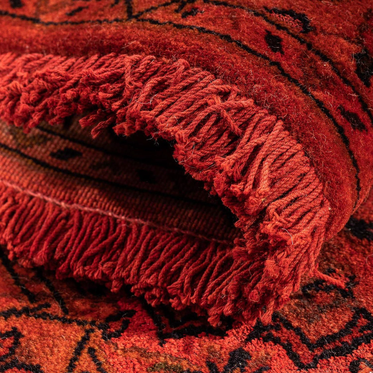 Tapis persan - Keshan - 98 x 70 cm - rouge foncé