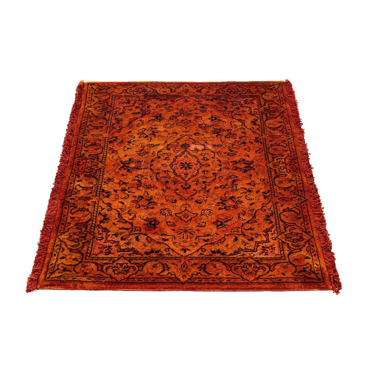 Tapis persan - Keshan - 98 x 70 cm - rouge foncé