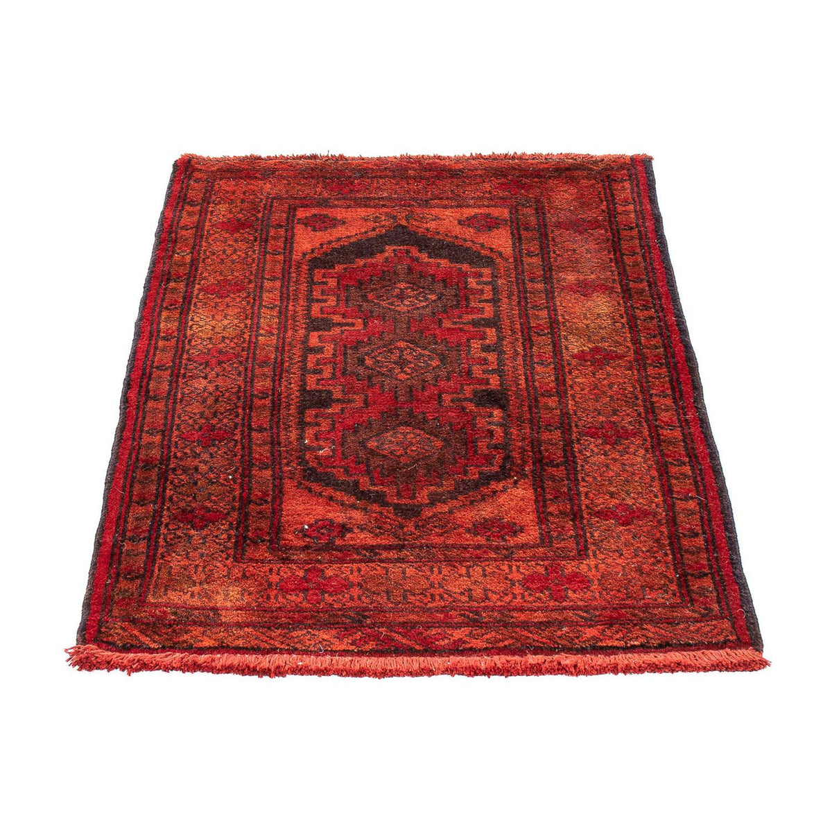 Tapis persan - Nomadic - 103 x 70 cm - rouge foncé