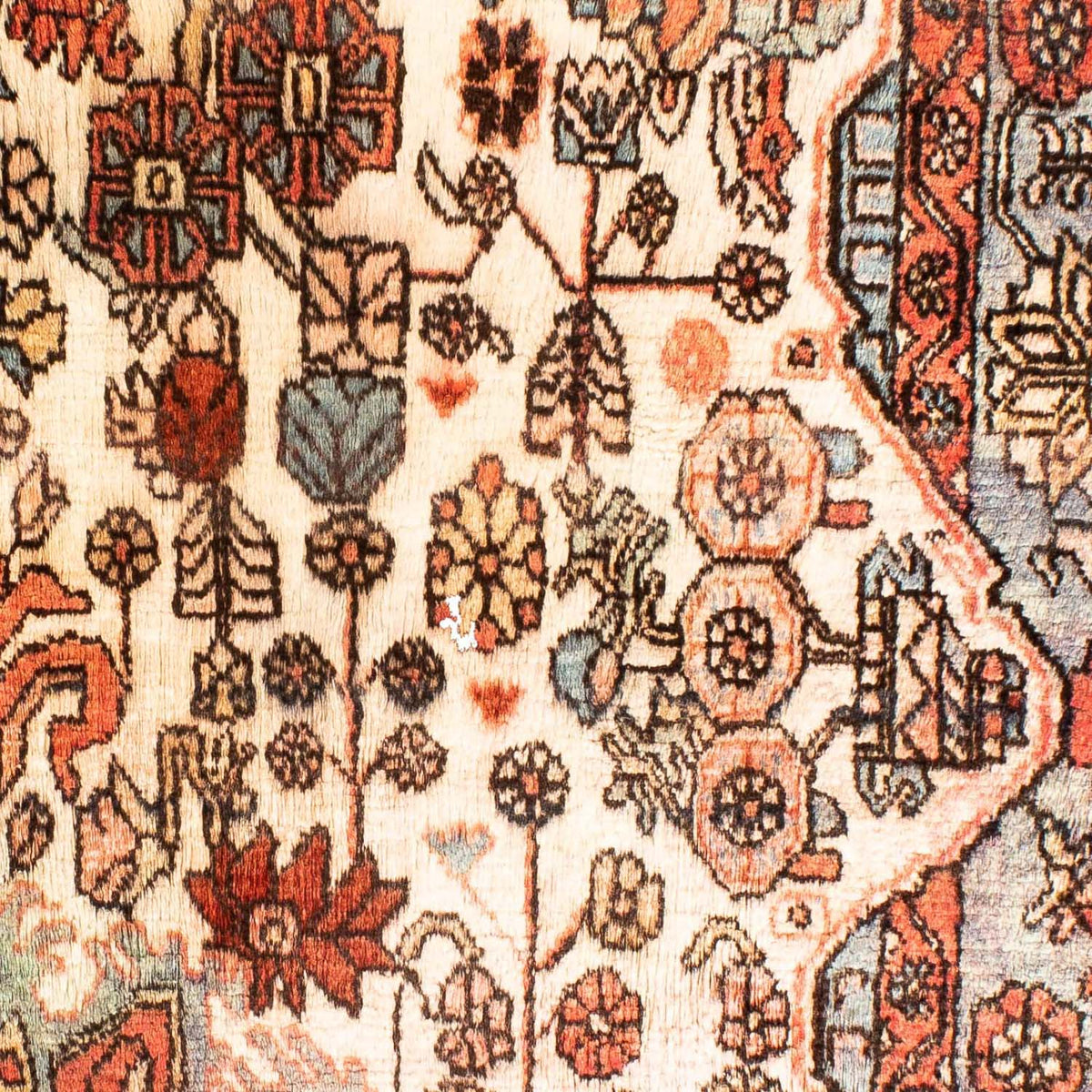 Tapis persan - Nomadic - 131 x 88 cm - beige