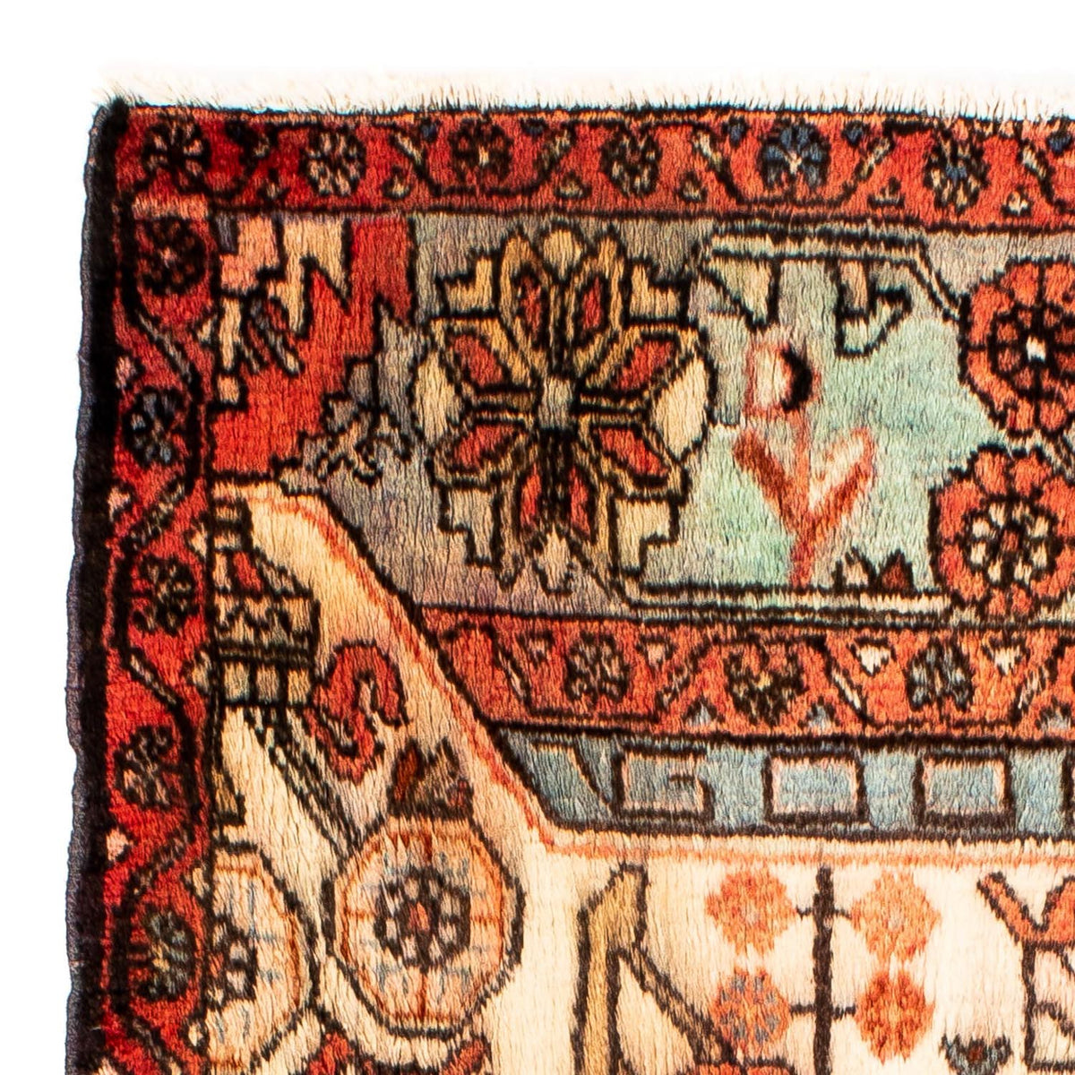 Tapis persan - Nomadic - 131 x 88 cm - beige