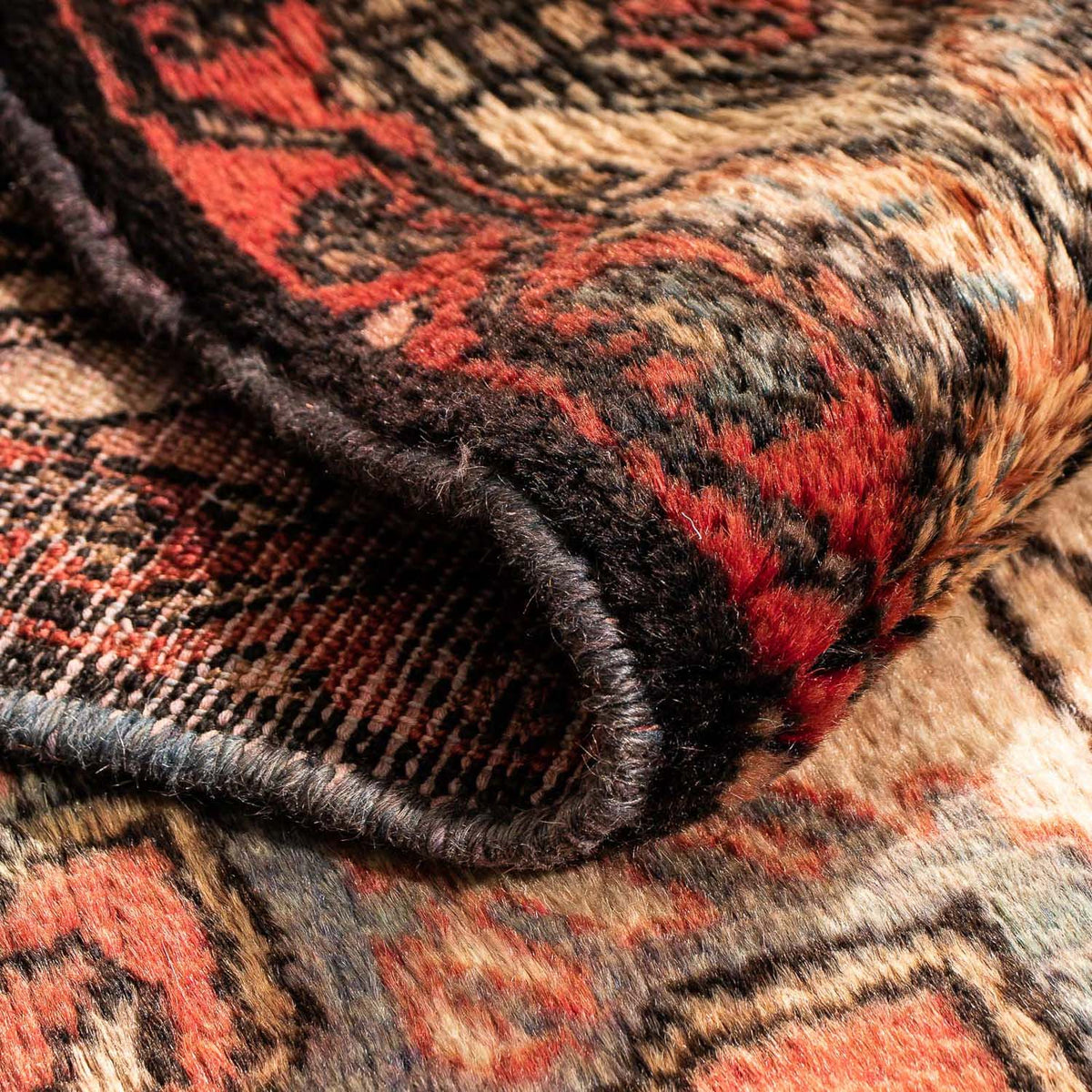 Tapis persan - Nomadic - 131 x 88 cm - beige