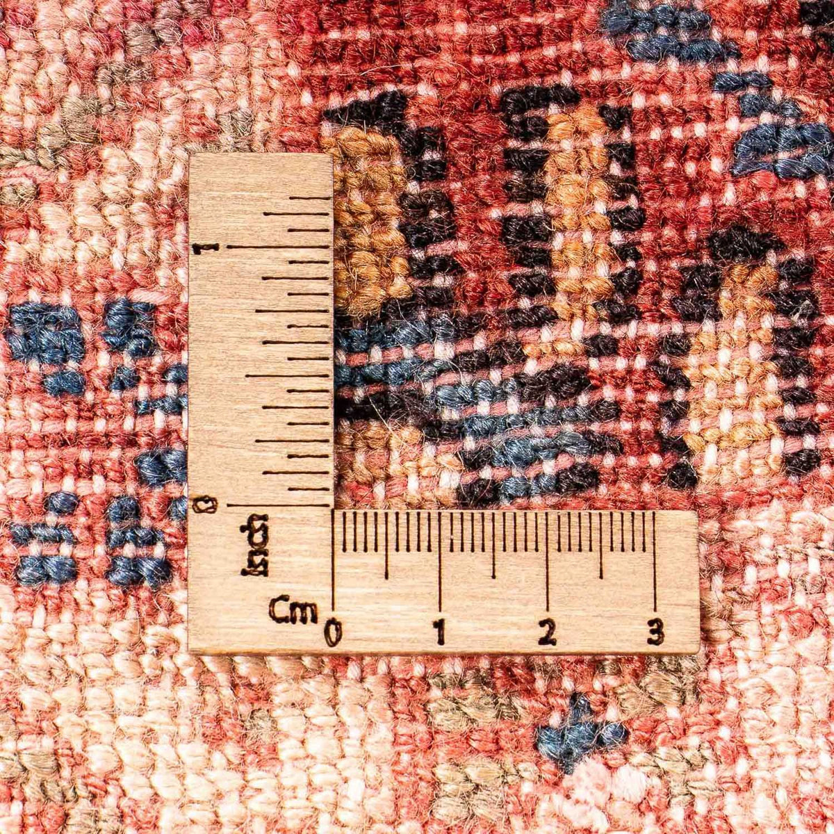 Tapis persan - Nomadic carré  - 100 x 85 cm - rouge clair