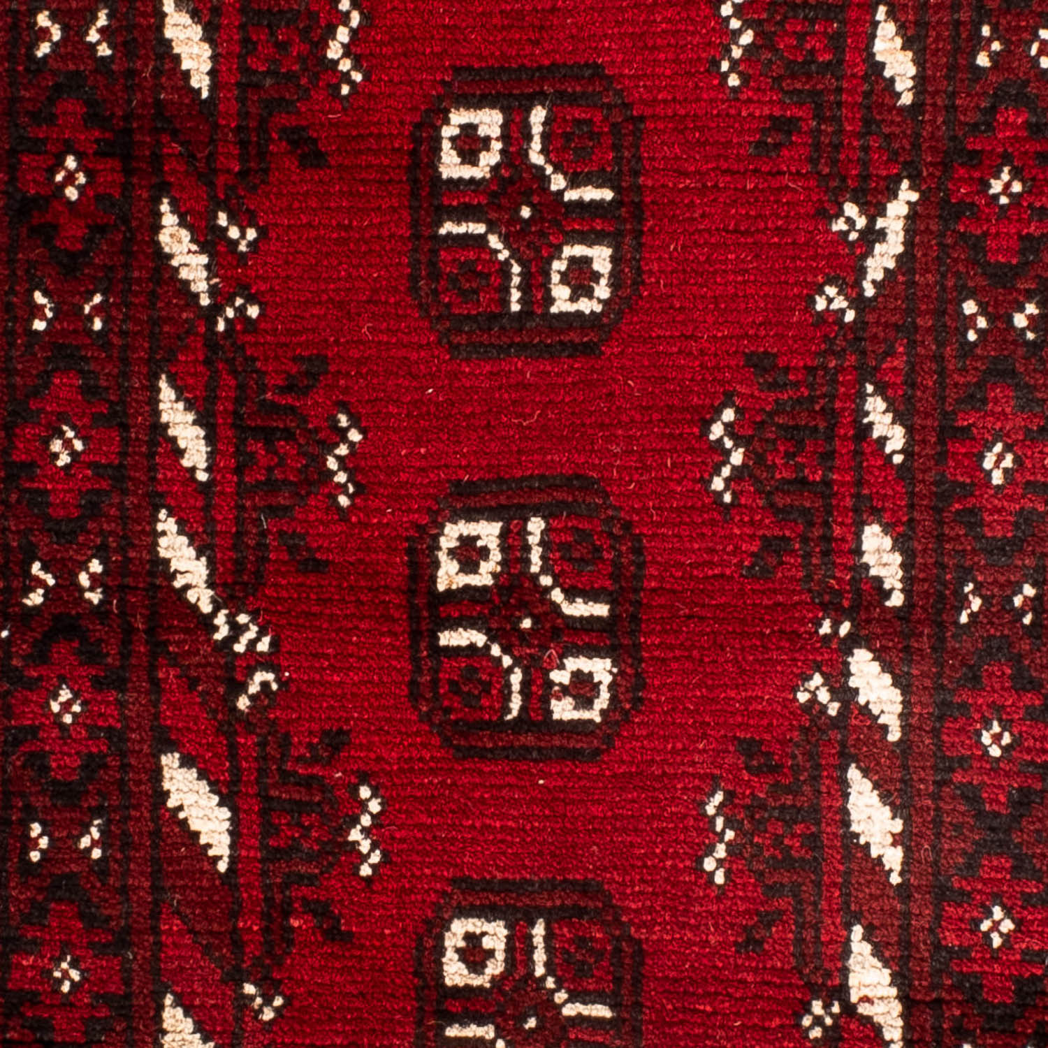 Tapis afghan - Filpa - 90 x 60 cm - rouge foncé