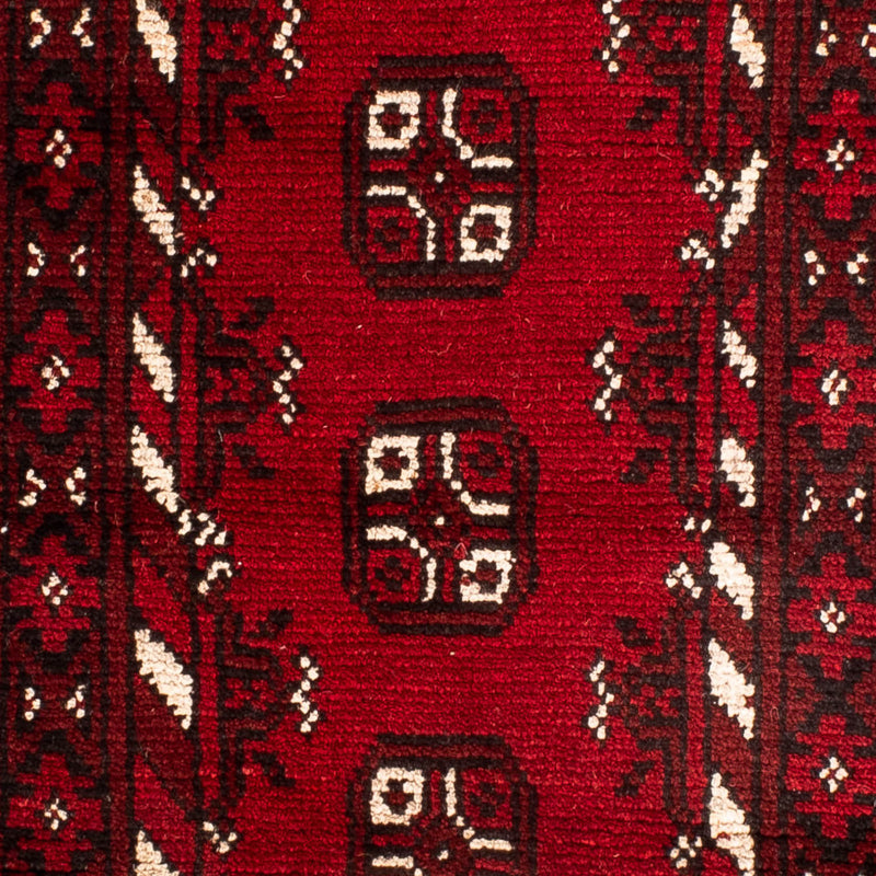 Tapis afghan - Filpa - 90 x 60 cm - rouge foncé