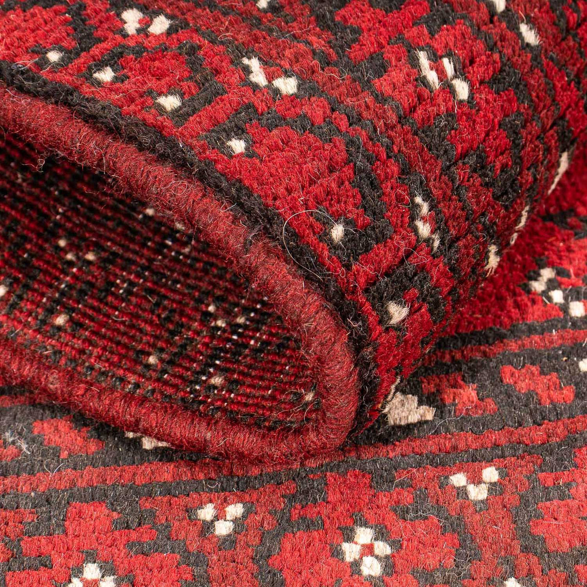 Tapis afghan - Filpa - 90 x 60 cm - rouge foncé