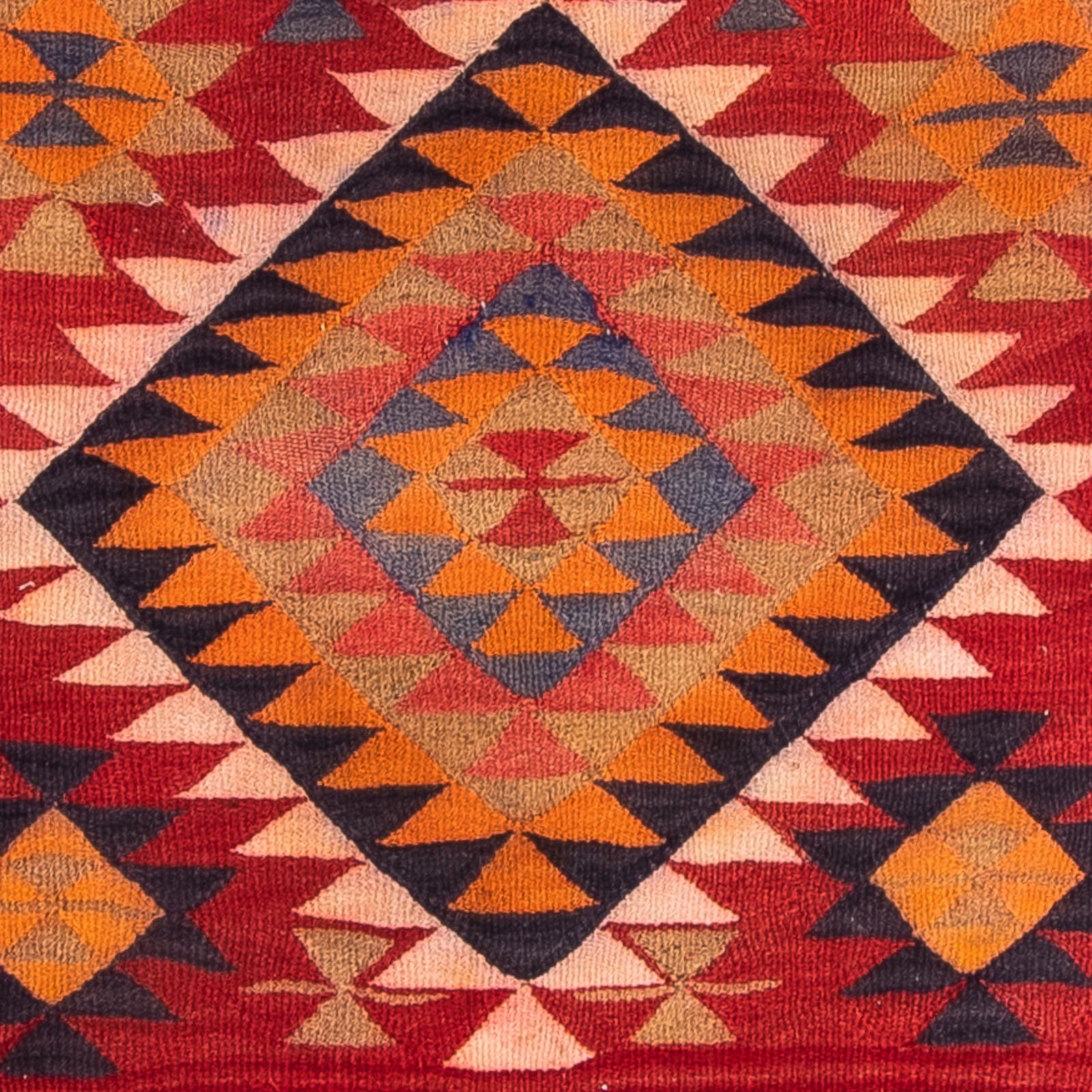 Tapis de couloir Tapis Kelim - Vieux - 380 x 135 cm - multicolore
