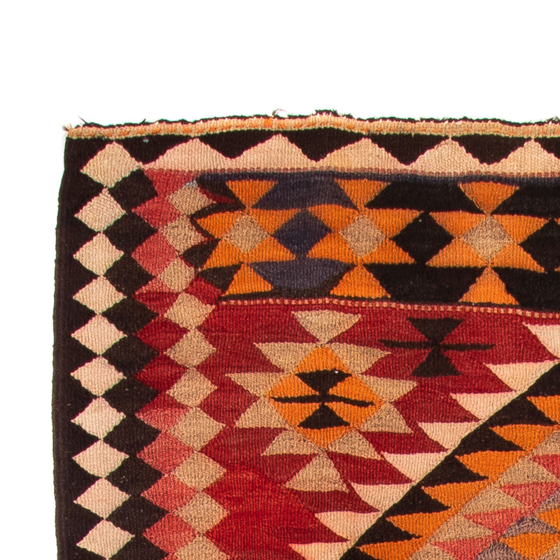Tapis de couloir Tapis Kelim - Vieux - 380 x 135 cm - multicolore