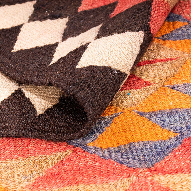 Tapis de couloir Tapis Kelim - Vieux - 380 x 135 cm - multicolore
