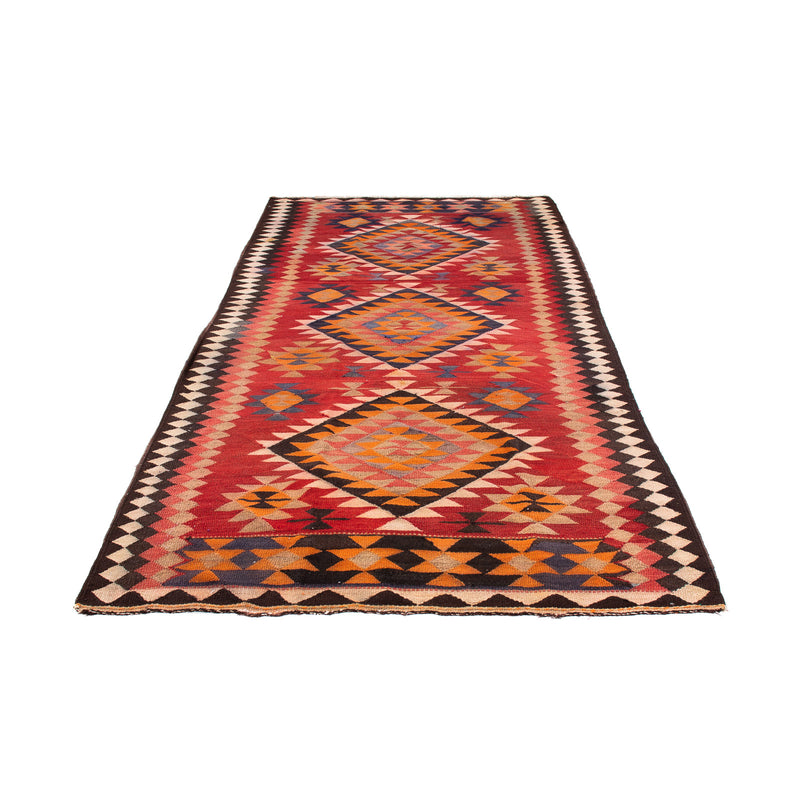 Tapis de couloir Tapis Kelim - Vieux - 380 x 135 cm - multicolore