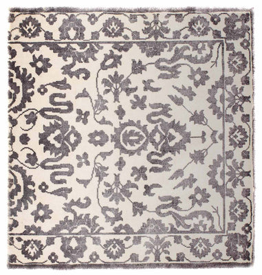Tapis en viscose carré  - 70 x 70 cm - gris clair