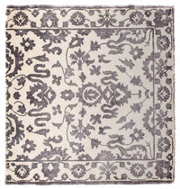 Tapis en viscose carré  - 70 x 70 cm - gris clair