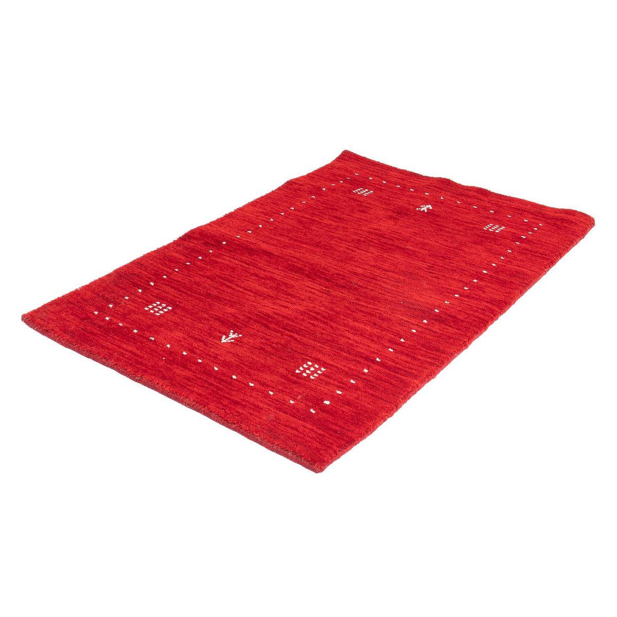Tapis Gabbeh - Indus - 90 x 60 cm - rouge
