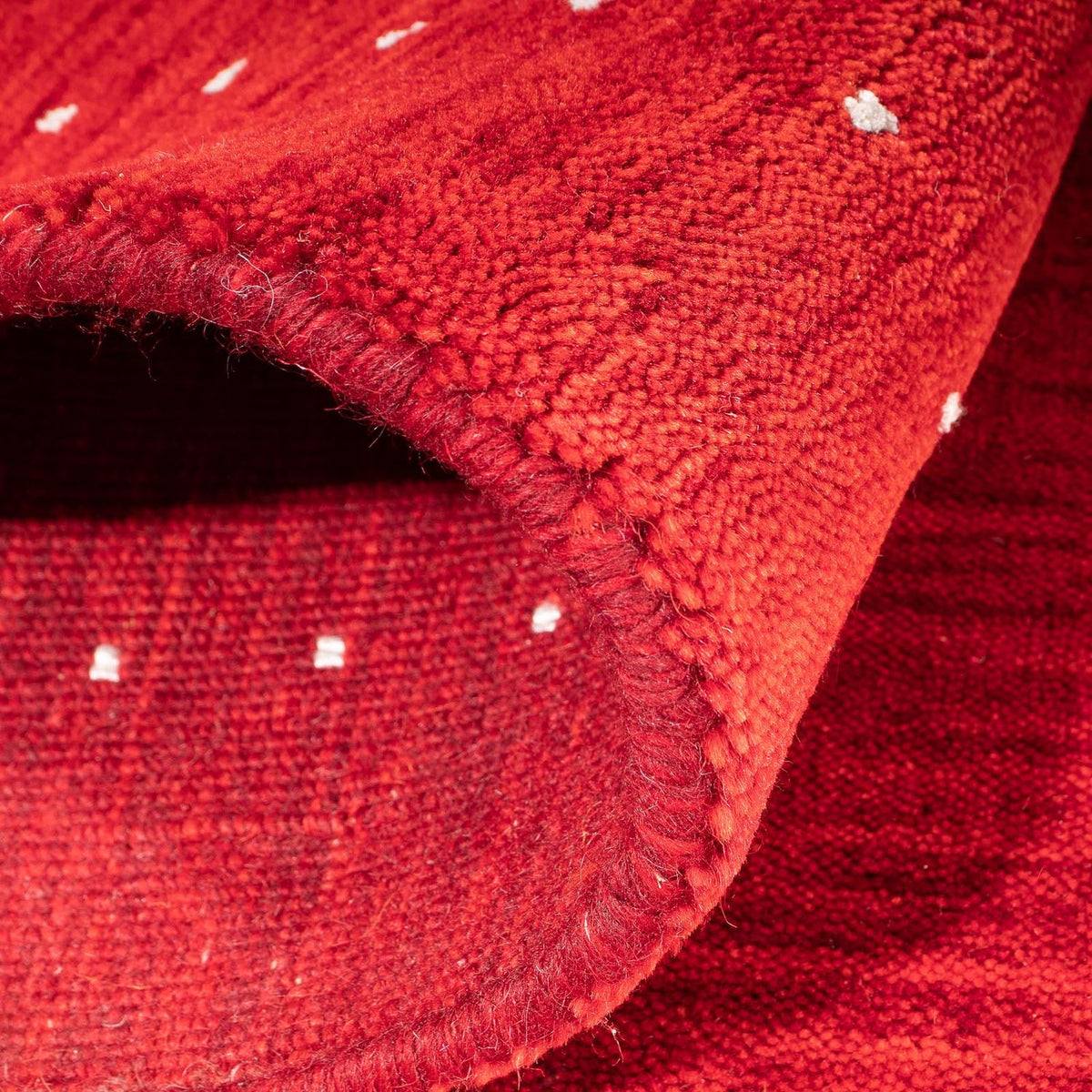 Tapis Gabbeh - Indus - 90 x 60 cm - rouge