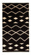 Tapis Kelim - Tendance - 160 x 80 cm - bleu foncé