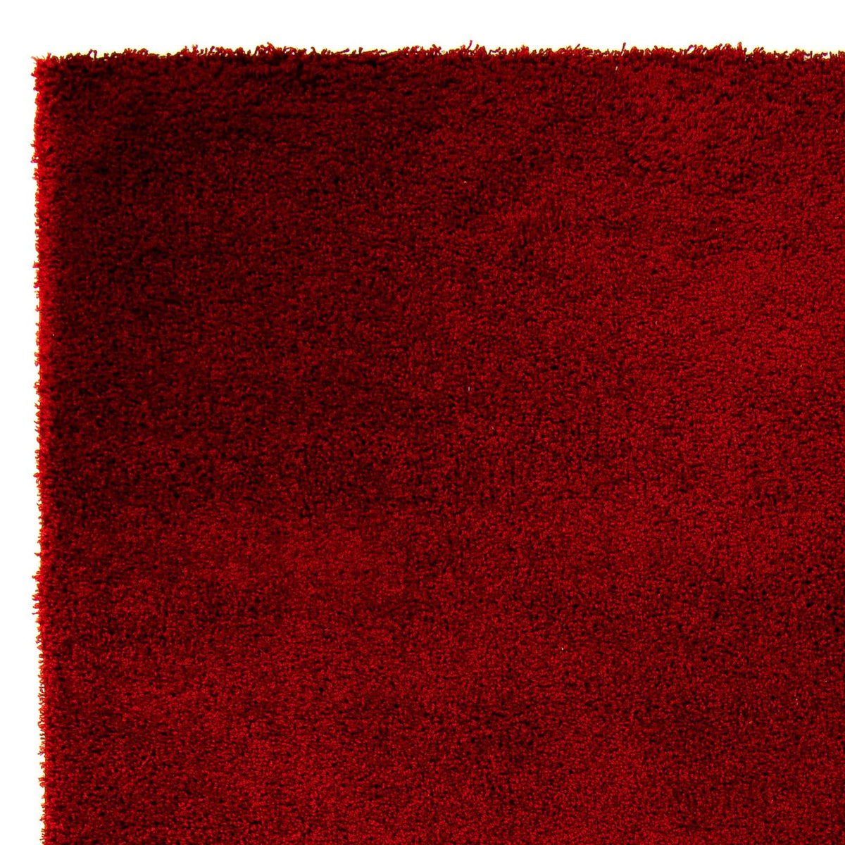 Tapis à poils longs - 290 x 200 cm - rouge foncé