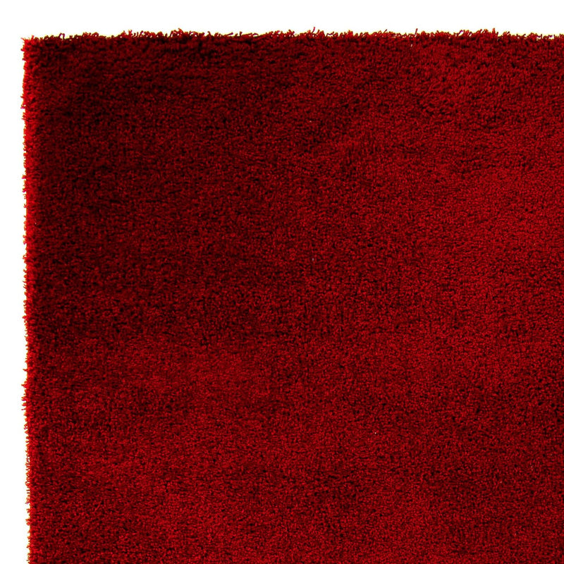 Tapis à poils longs - 290 x 200 cm - rouge foncé