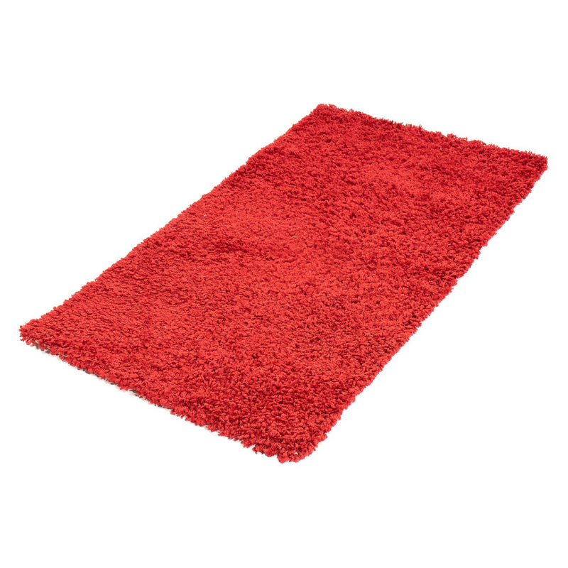 Tapis à poils longs - 110 x 60 cm - rouge