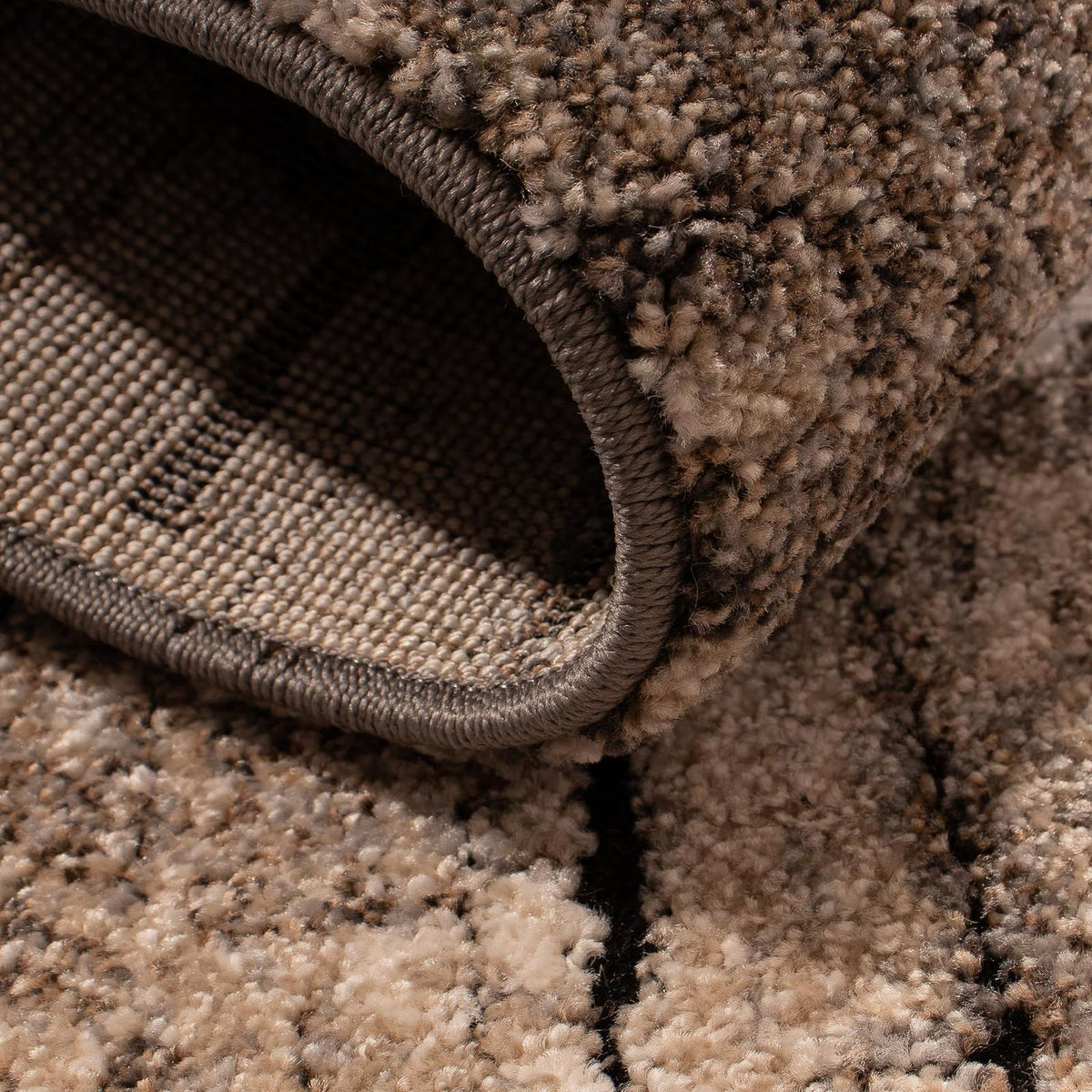 Tapis moderne - 150 x 80 cm - marron clair