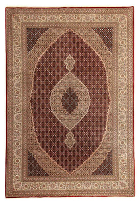 Tapis oriental - Tabriz - 296 x 200 cm - rouge foncé