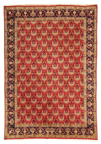 Tapis persan - Tabriz - Royal - 300 x 200 cm - rouge foncé