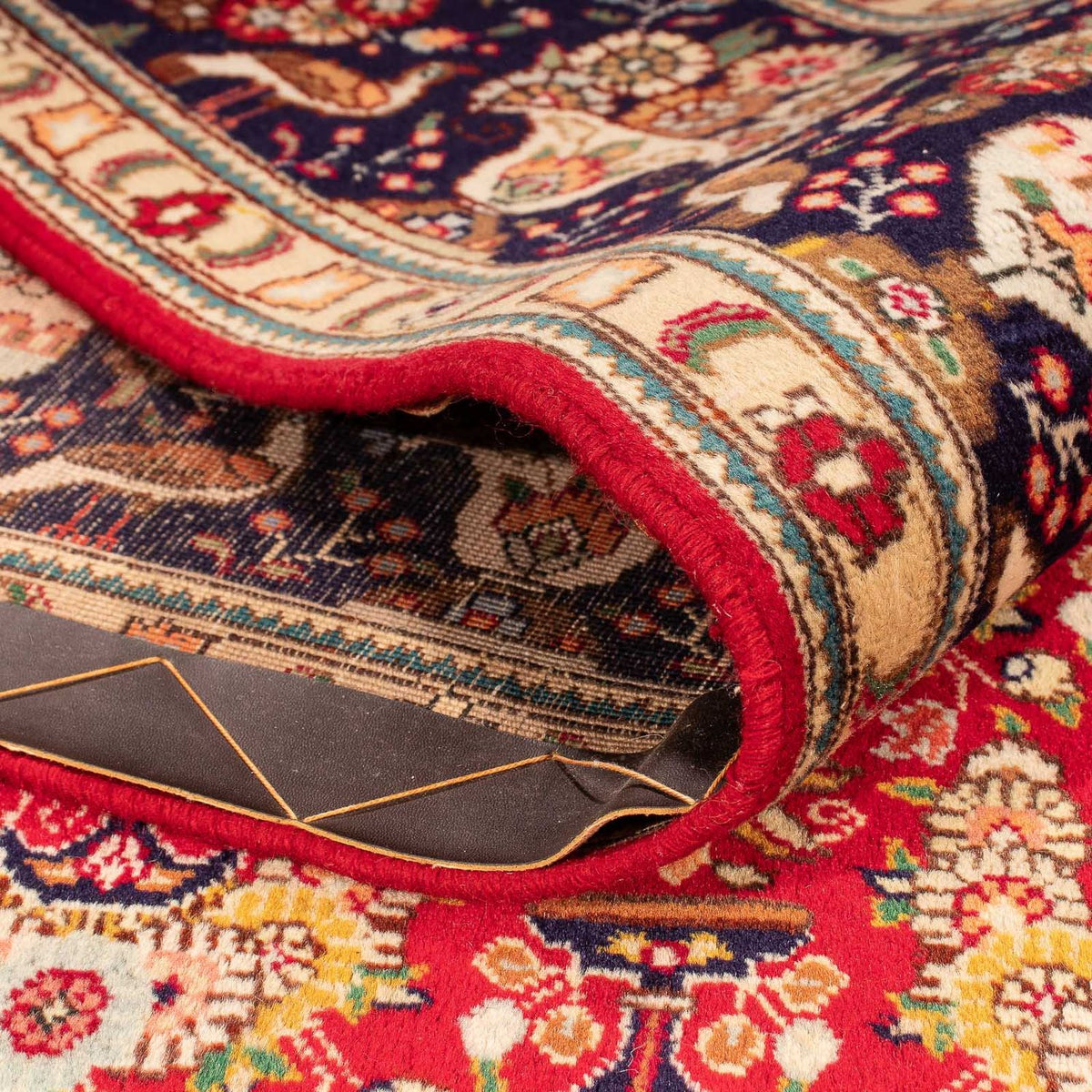 Tapis persan - Tabriz - Royal - 300 x 200 cm - rouge foncé