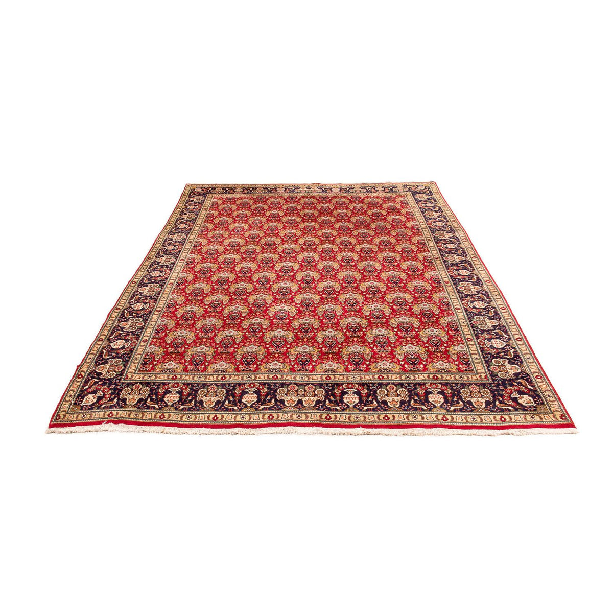 Tapis persan - Tabriz - Royal - 300 x 200 cm - rouge foncé