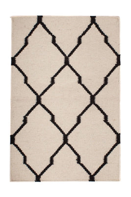 Tapis Kelim - Tendance - 95 x 60 cm - beige