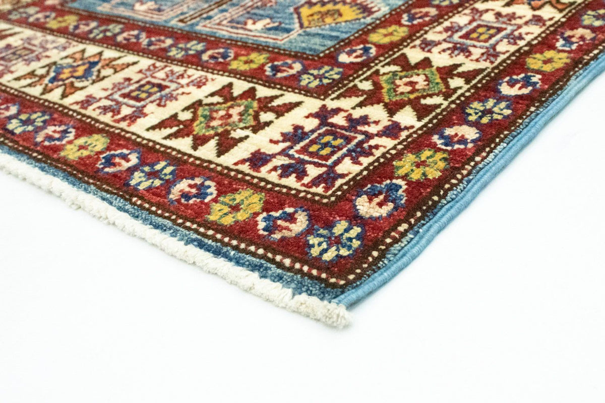 Tapis Ziegler - Kazak - 130 x 75 cm - bleu clair