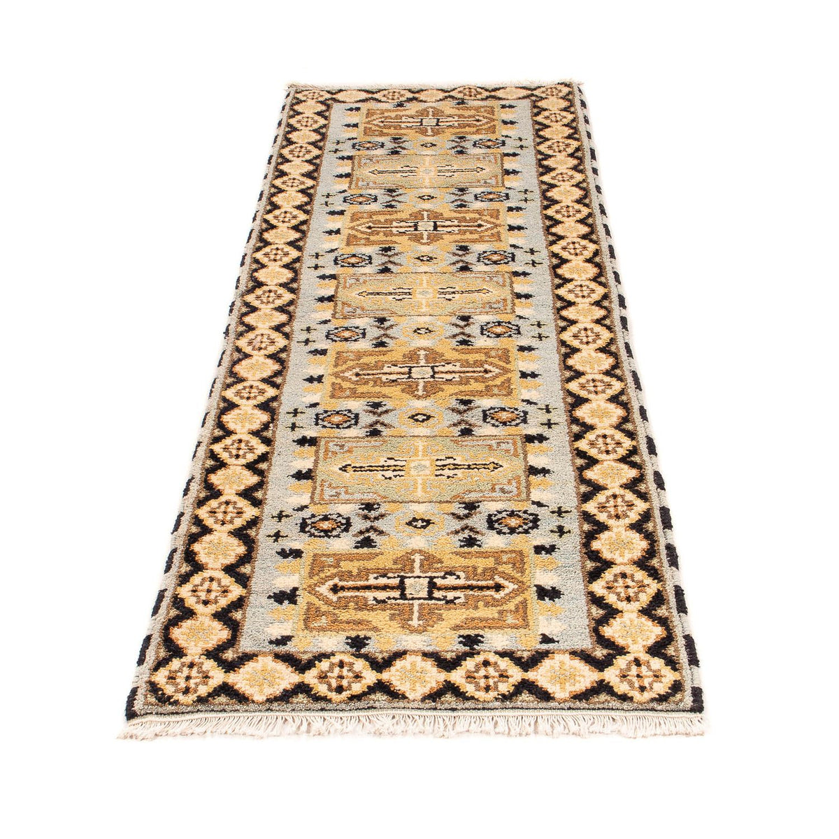 Tapis de couloir Tapis Ziegler - Kazak - 199 x 65 cm - multicolore