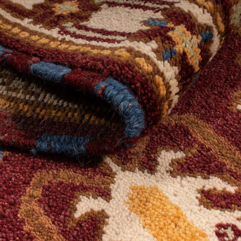 Tapis de couloir Tapis Ziegler - Kazak - 201 x 65 cm - rouge foncé