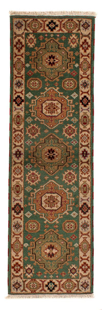 Tapis de couloir Tapis Ziegler - Kazak - 205 x 62 cm - vert