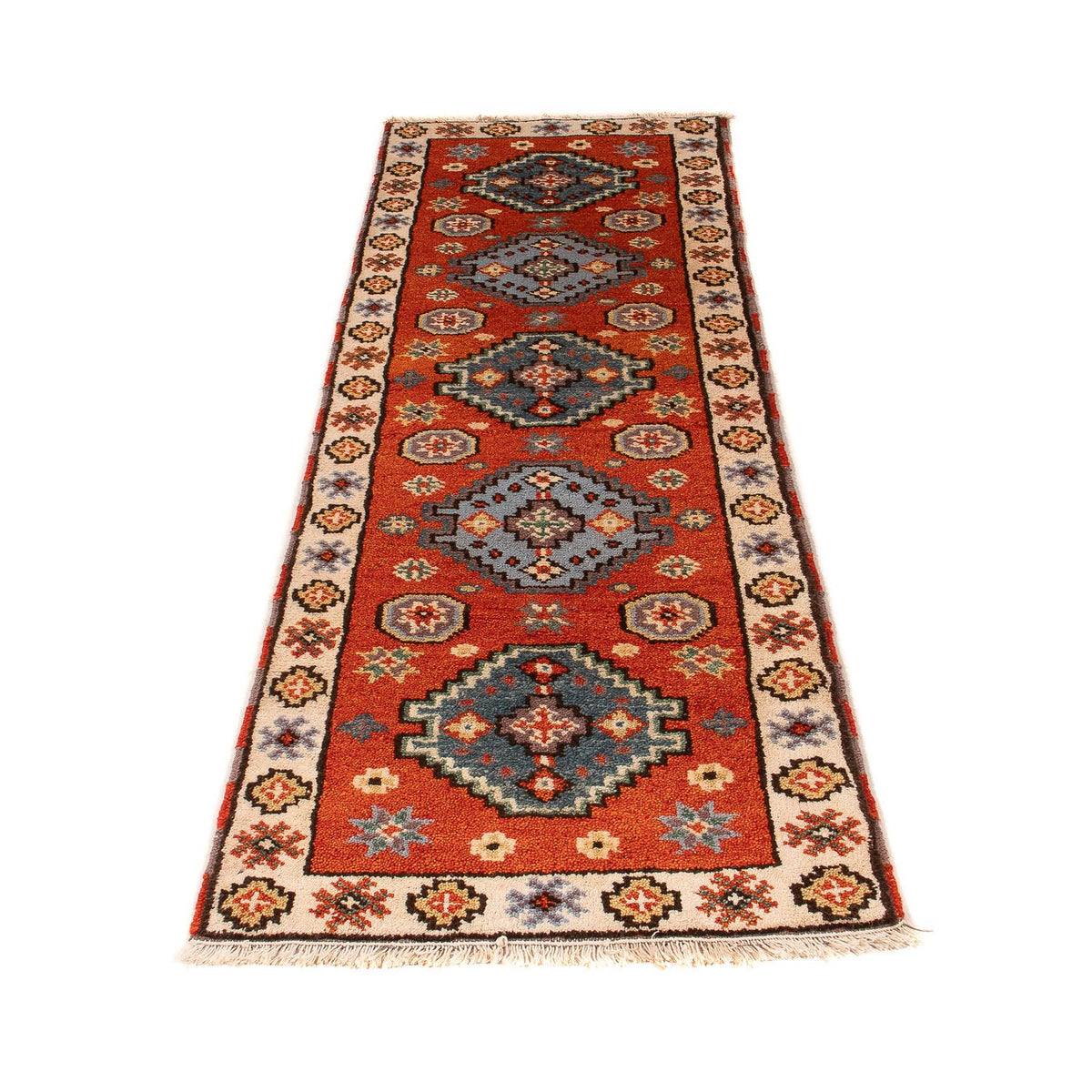 Tapis de couloir Tapis Ziegler - Kazak - 202 x 64 cm - rouille