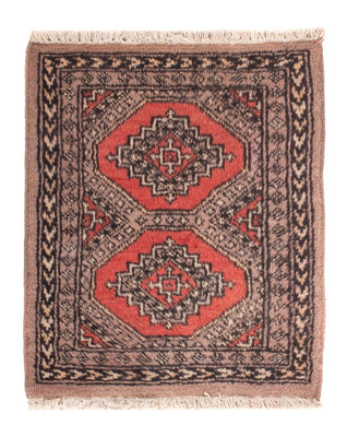 Tapis Pakistani - 57 x 47 cm - marron clair