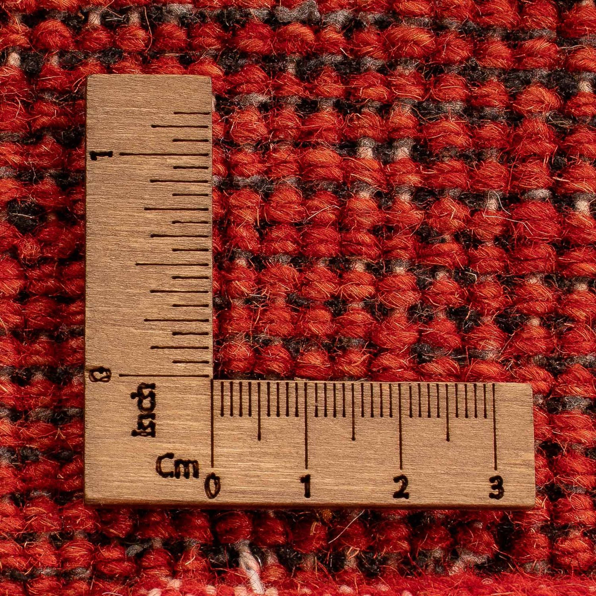 Tapis Gabbeh - Indus - 142 x 74 cm - rouge foncé