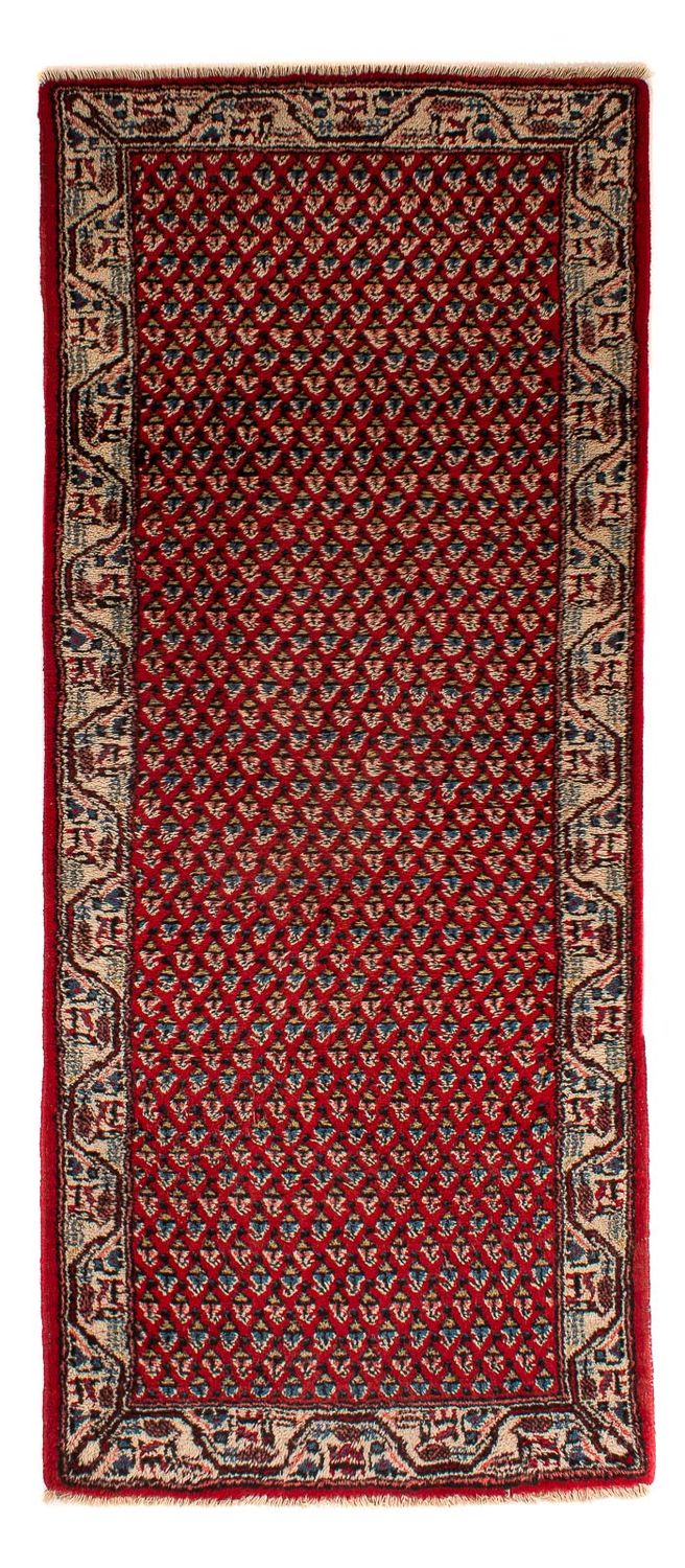 Tapis de couloir Tapis persan - Mir - 203 x 77 cm - rouge foncé