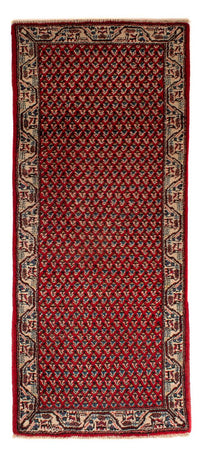 Tapis de couloir Tapis persan - Mir - 203 x 77 cm - rouge foncé