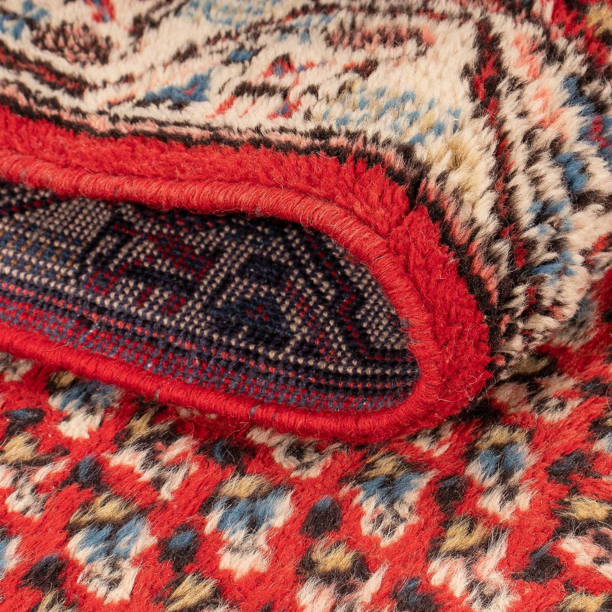 Tapis de couloir Tapis persan - Mir - 203 x 77 cm - rouge foncé