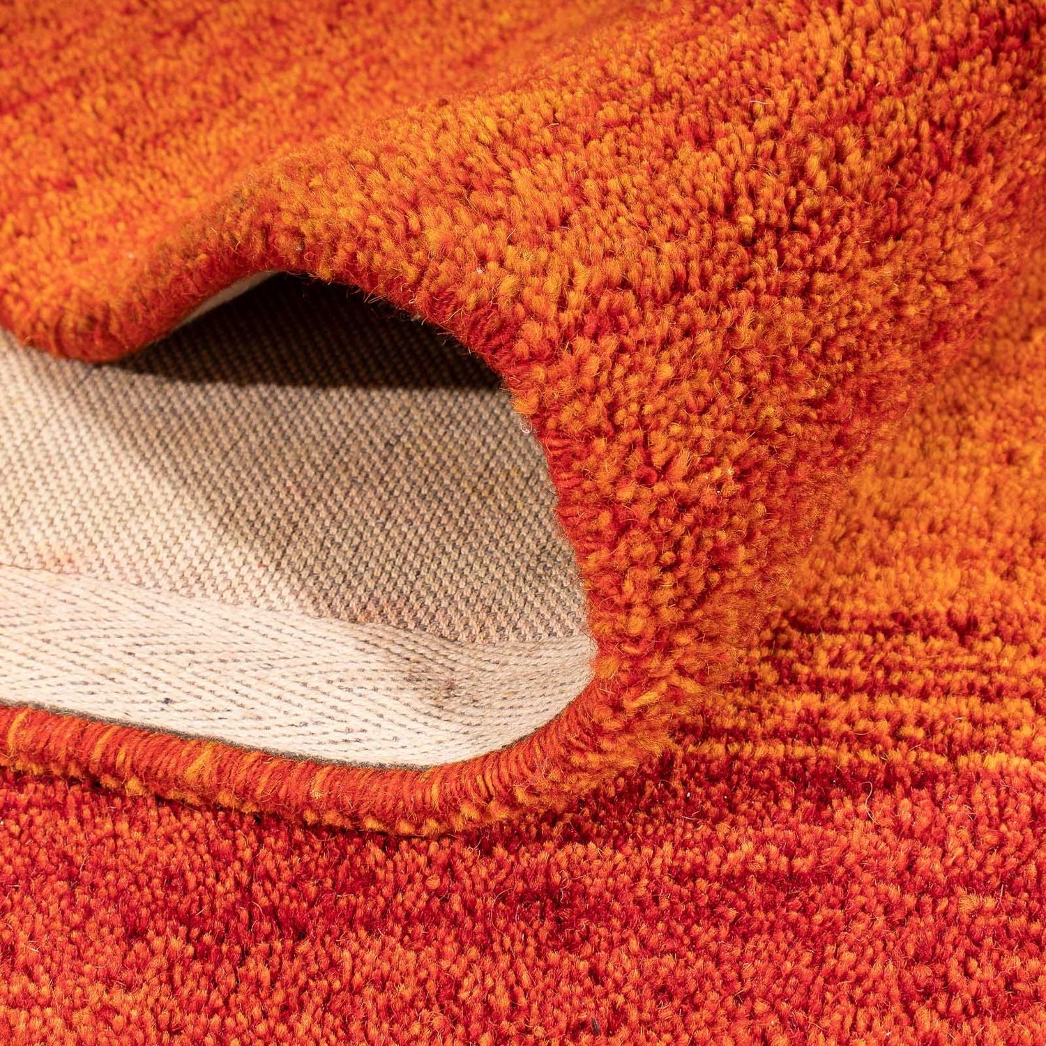 Tapis en laine - 231 x 165 cm - rouille