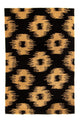 Tapis en laine - 237 x 150 cm - bleu foncé