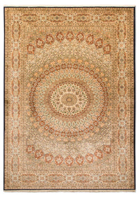 Tapis en soie - Soie du Cachemire - 287 x 197 cm - multicolore