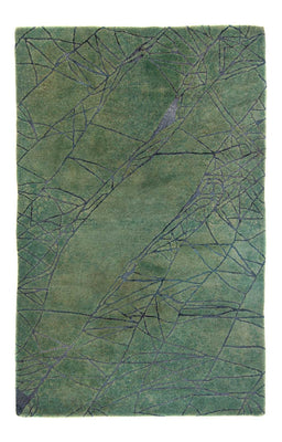 Tapis en laine - 247 x 147 cm - vert