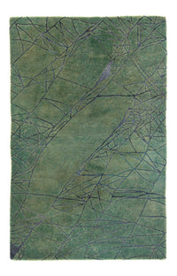 Tapis en laine - 247 x 147 cm - vert