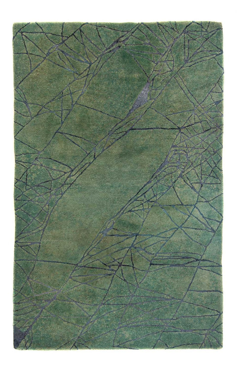 Tapis en laine - 247 x 147 cm - vert