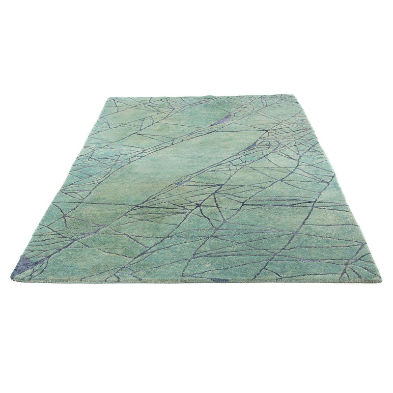 Tapis en laine - 247 x 147 cm - vert