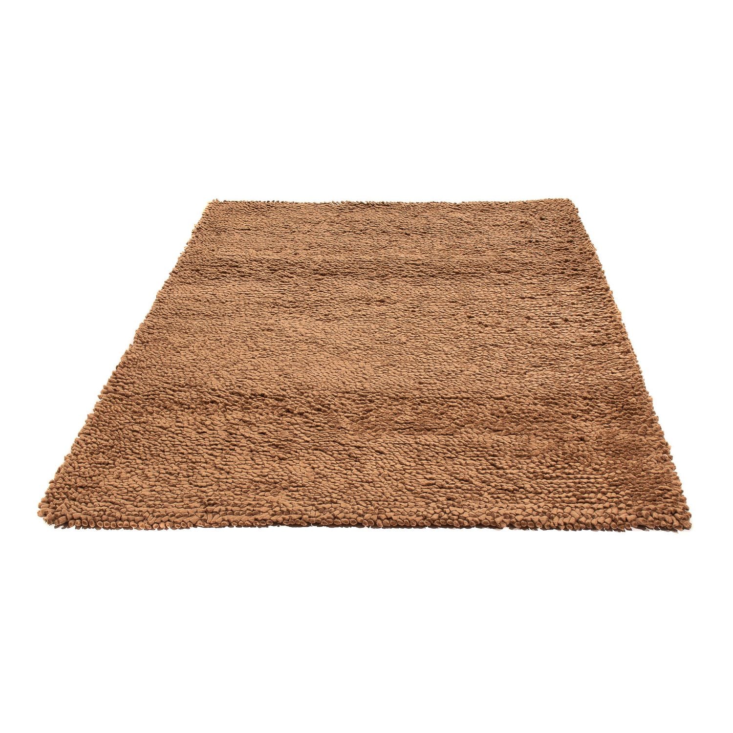 Tapis à poils longs - 206 x 155 cm - marron