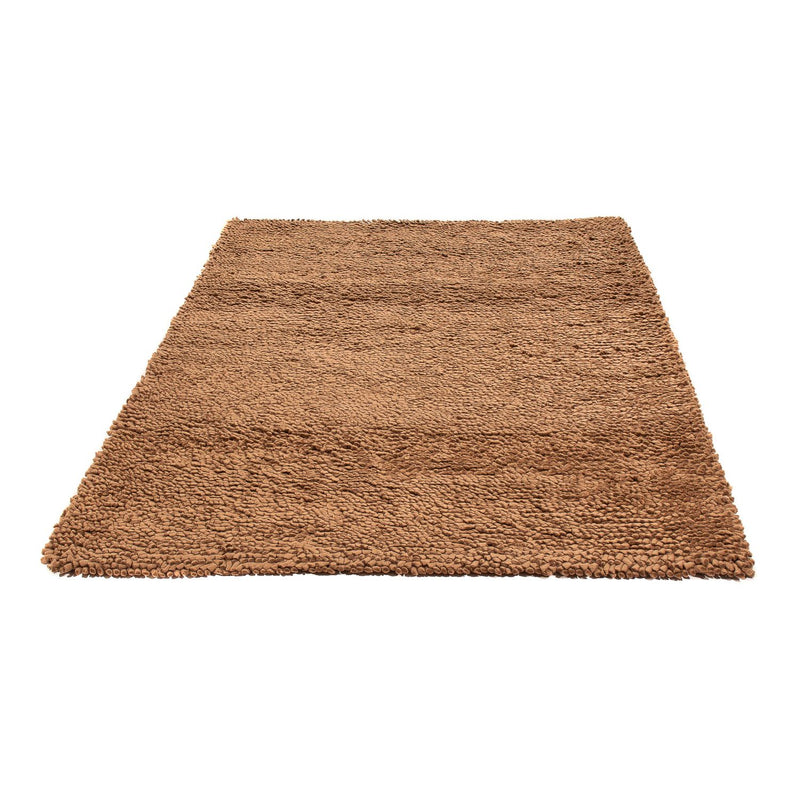 Tapis à poils longs - 206 x 155 cm - marron