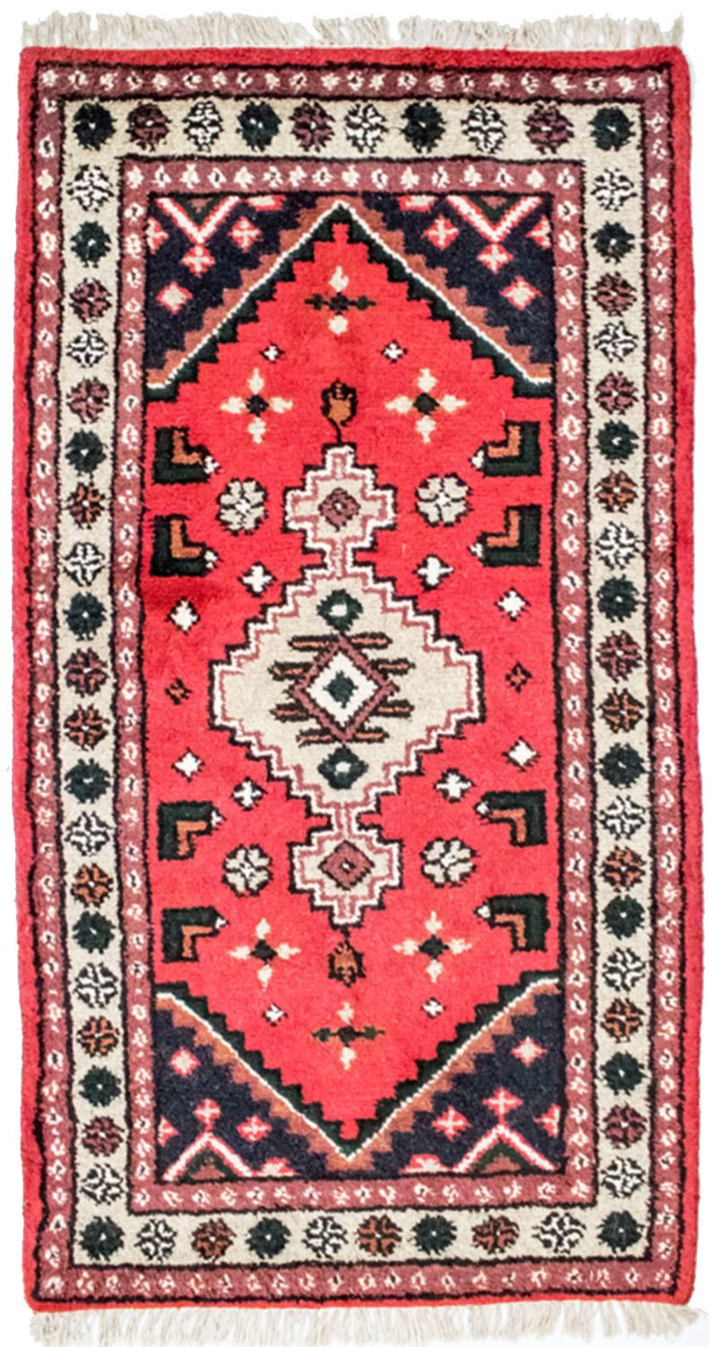 Tapis oriental - 160 x 90 cm - rouge